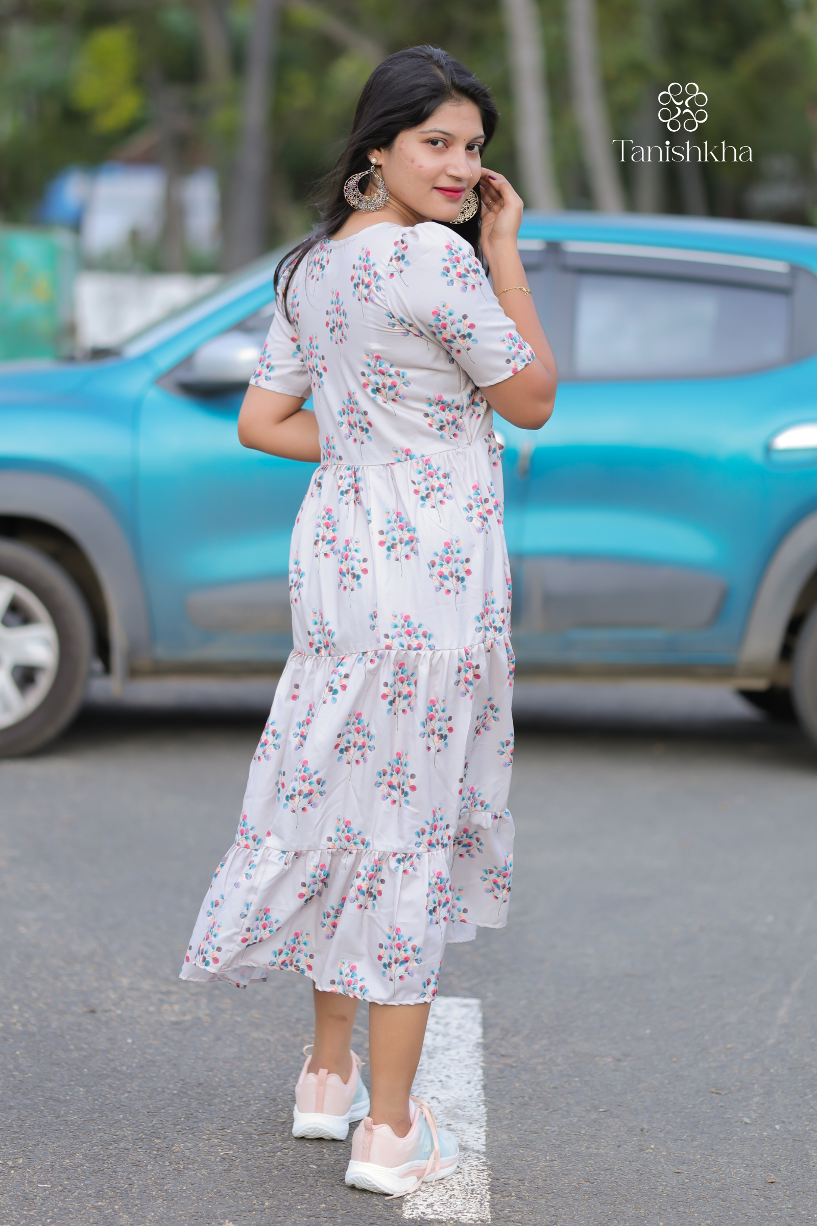 Blossom Tier Midi Dress