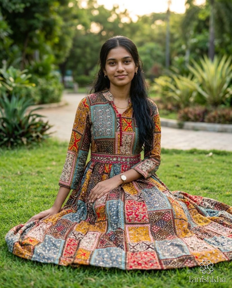 Patchwork Tales Multicolour Ethnic Print Maxi Dress – Multicolour – view 5