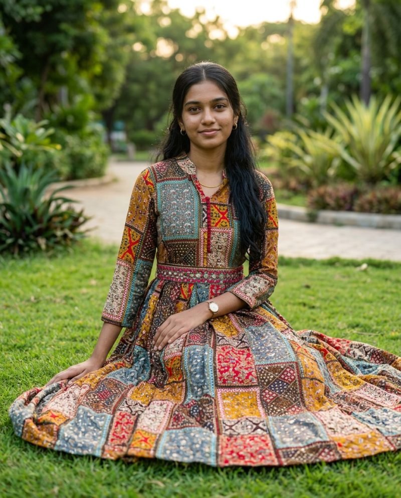 Patchwork Tales Multicolour Ethnic Print Maxi Dress – Multicolour – view 5